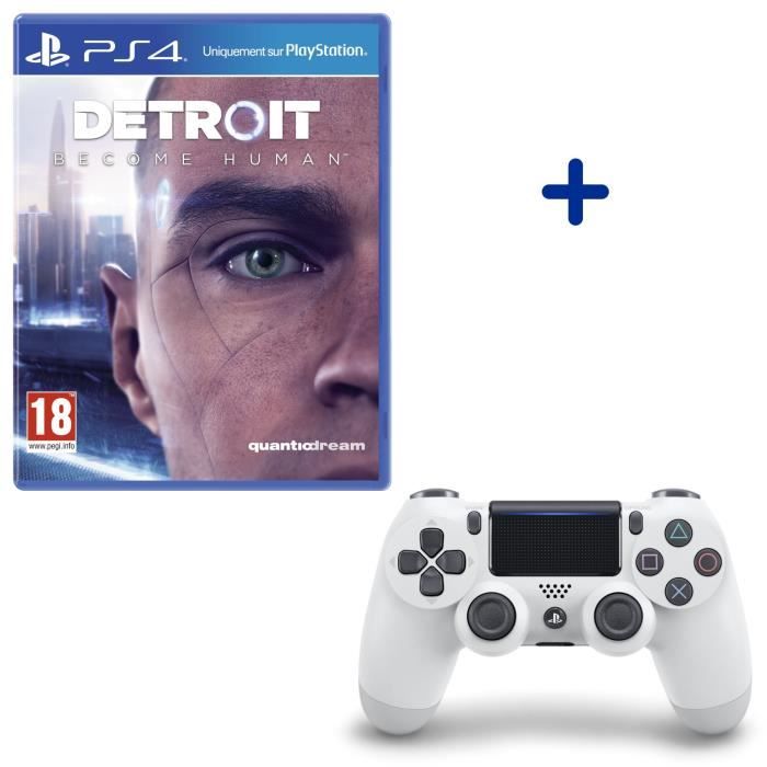 Detroit Become Human + Manette DualShock 4 Glacier White
