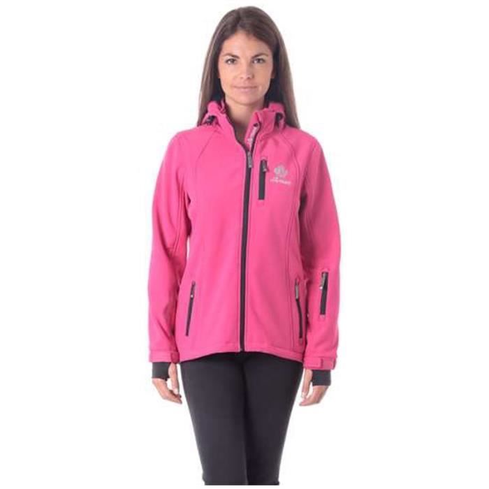 NORTHLAND Softshell Femme contrecollé polaire Bilbao - Fuchsia