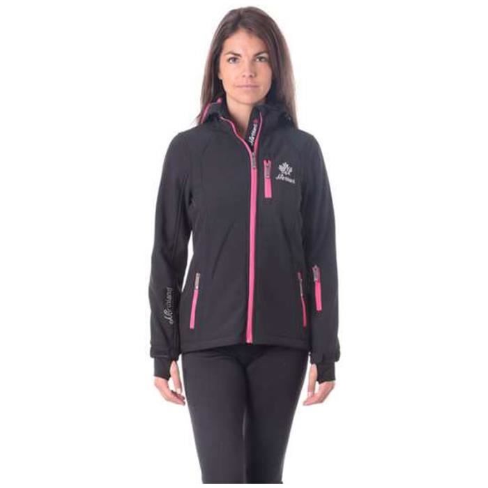 NORTHLAND Softshell Femme contrecollé polaire Bilbao - Noir