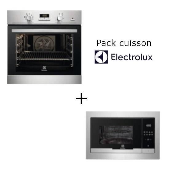 Pack Electrolux: EOA3404AOX Four électrique + ele7332543309375 Micro-ondes Gril 25L