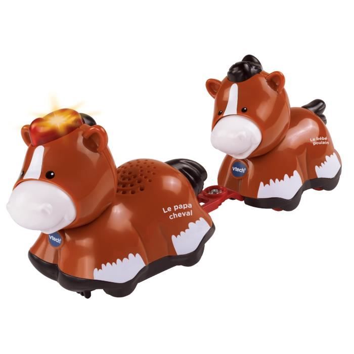 VTECH - Tut Tut Animo - Duo - Rafale Papa Cheval et Galopin Bébé Poulain