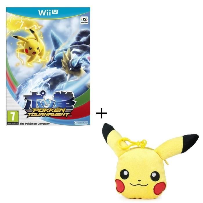 Pokkén Tournament Jeu Wii U + Porte clés Pikachu