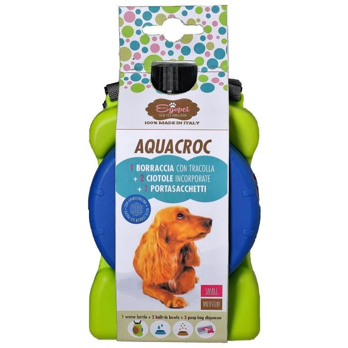 AQUACROC Kit de voyage S - Divers coloris - Pour chien