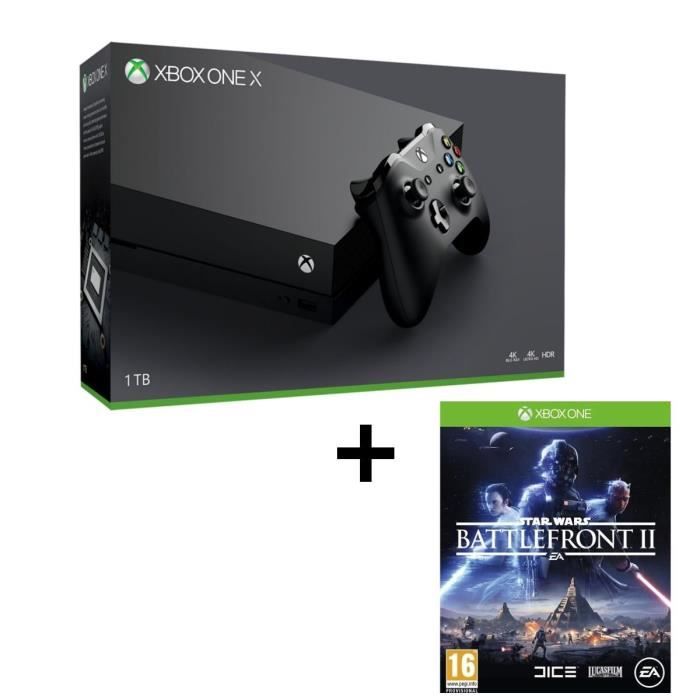 Pack Xbox One X 1 To + Starwars Battlefront 2