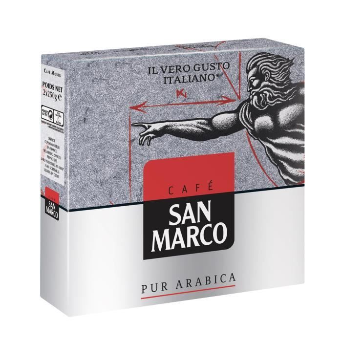 SAN MARCO Moulu - Lot de 2 - 250 G