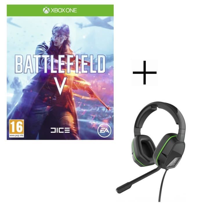Battlefield V Jeu Xbox One + Casque Afterglow LVL3 pour Xbox One
