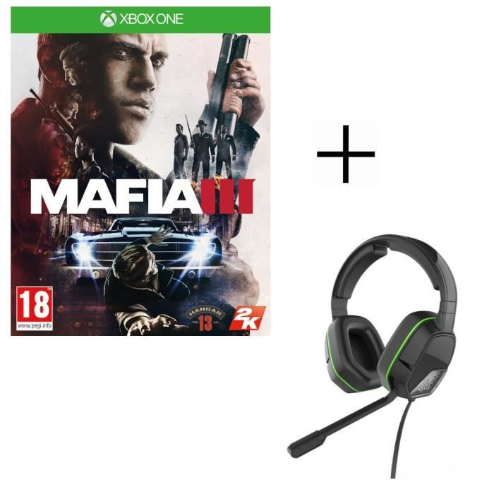 Mafia III Jeu Xbox One + Casque Afterglow LVL3
