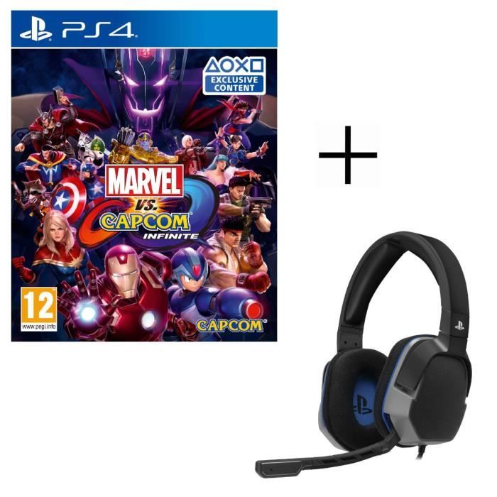 Marvel vs Capcom Infinite Jeu PS4 + Casque Afterglow Level 3