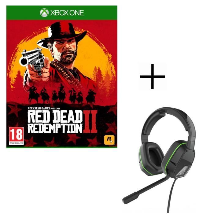 Red Dead Redemption 2 Jeu Xbox One + Casque Afterglow LVL3 pour Xbox One