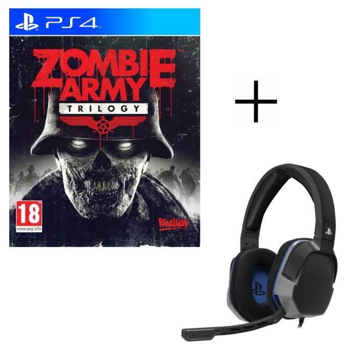 Zombie Army Trilogy Jeu PS4 + Casque Afterglow Level 3