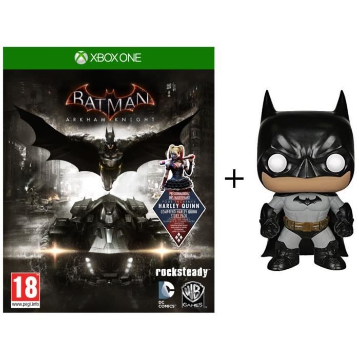 Pack Batman Arkham Knight Jeu Xbox One + Figurine Funko Pop! DC Comics - Batman Arkham Asylum: Batman