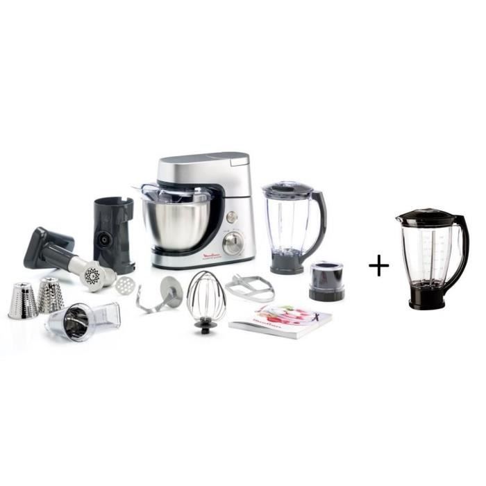 MOULINEX QA503DB1 MC Robot pâtissier + Bol Blender XF634BB1 offert