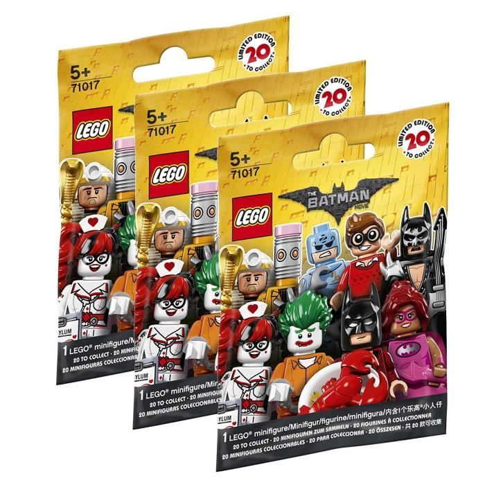 LEGO® Minifigures 71017 Batman Movie - Lot de 3 Sachets Batman