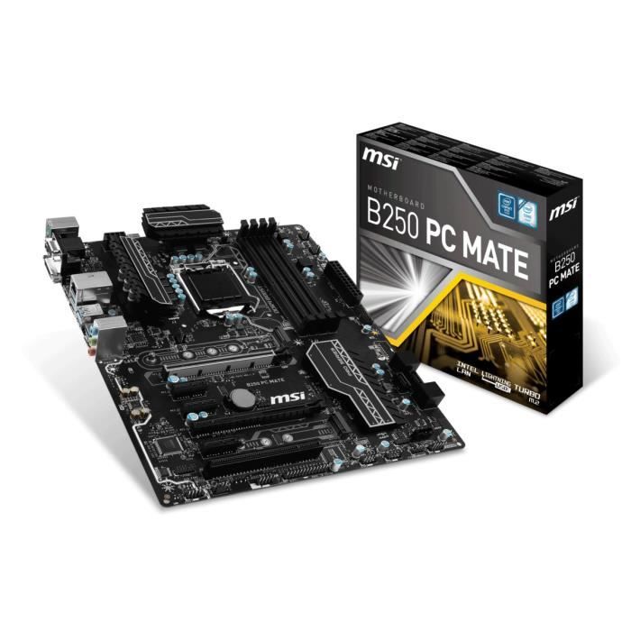 MSI Carte mère B250 PC MATE - Socket LGA 1151 - DDR4