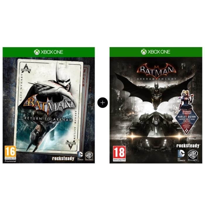 Pack Batman : Return to Arkham + Batman Arkham Knight Jeux Xbox One