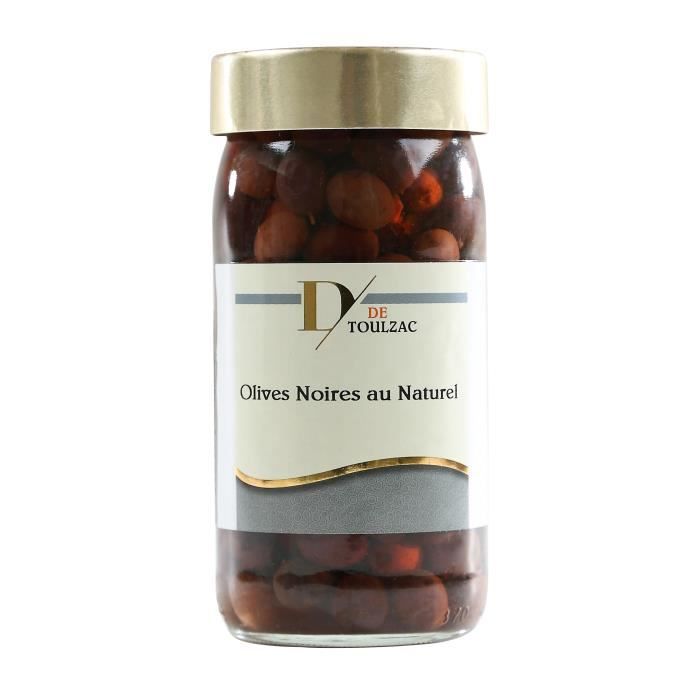 D DE TOULZAC Olives Noires au Naturel 37cl