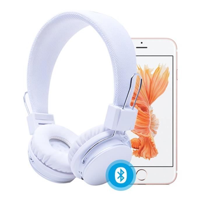 RYGHT LUMINA Casque audio Bluetooth - 6h d'autonomie - Blanc