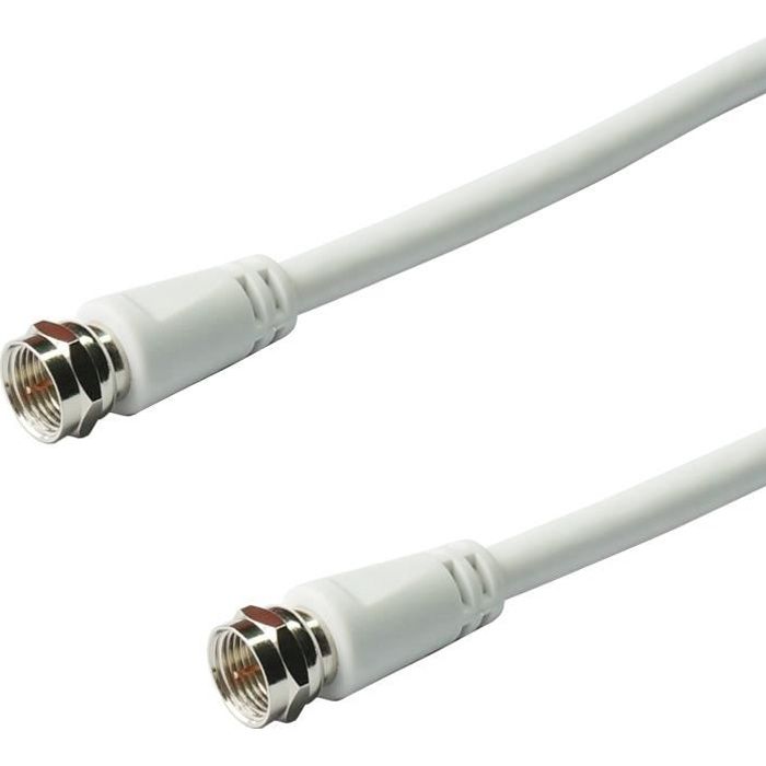 CONTINENTAL EDISON Câble coaxial satellite - 10m