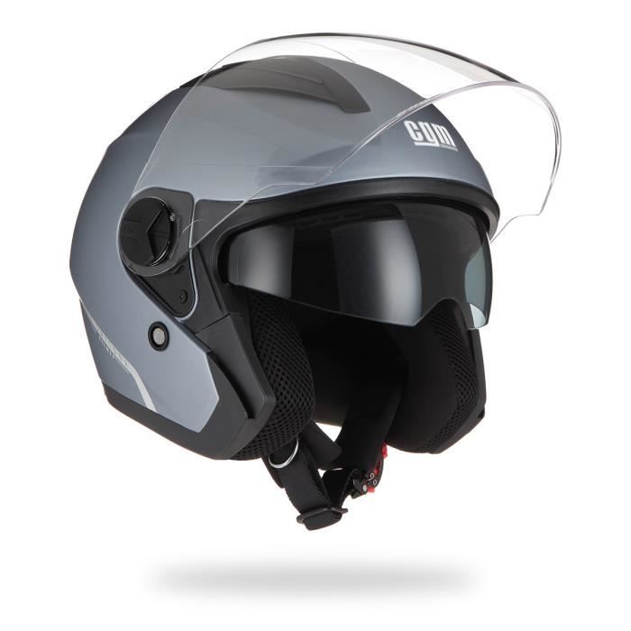 CGM Casque jet 130A Daytona Gris mat
