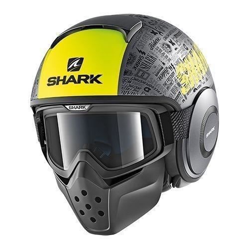 SHARK Casque Drak Tribute RM - Noir et jaune
