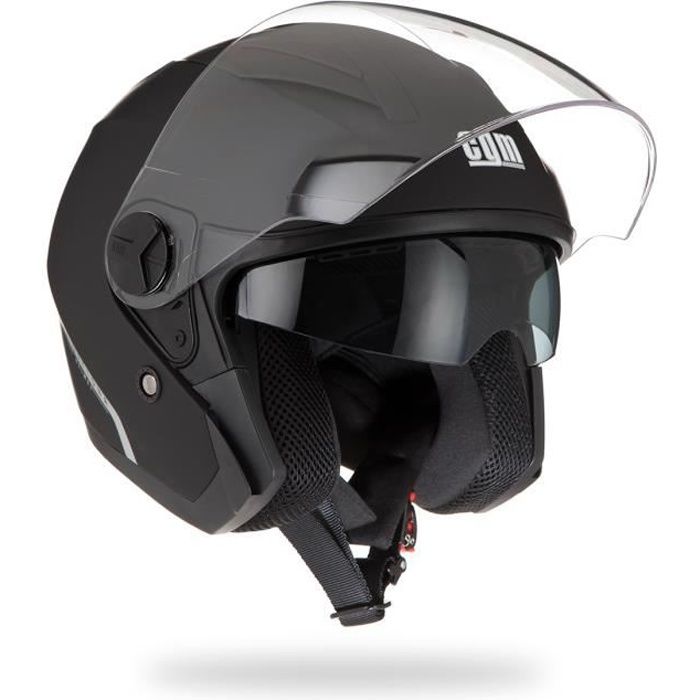 CGM Casque jet 130A Daytona Noir mat