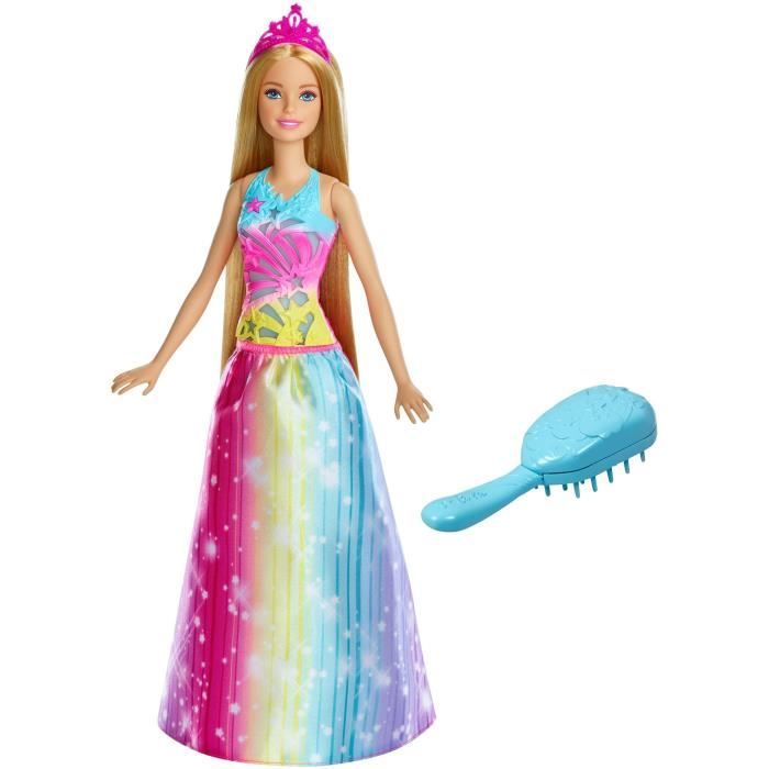 Poupee Barbie - Princesse Arc-en-ciel sons et lumieres