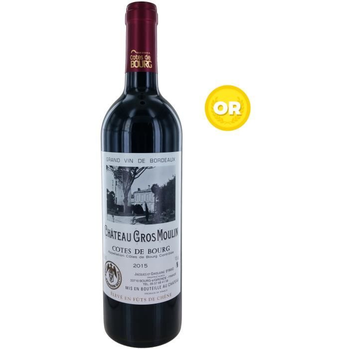 Château Gros Moulin 2015 Côtes de Bourg - Vin rouge de Bordeaux