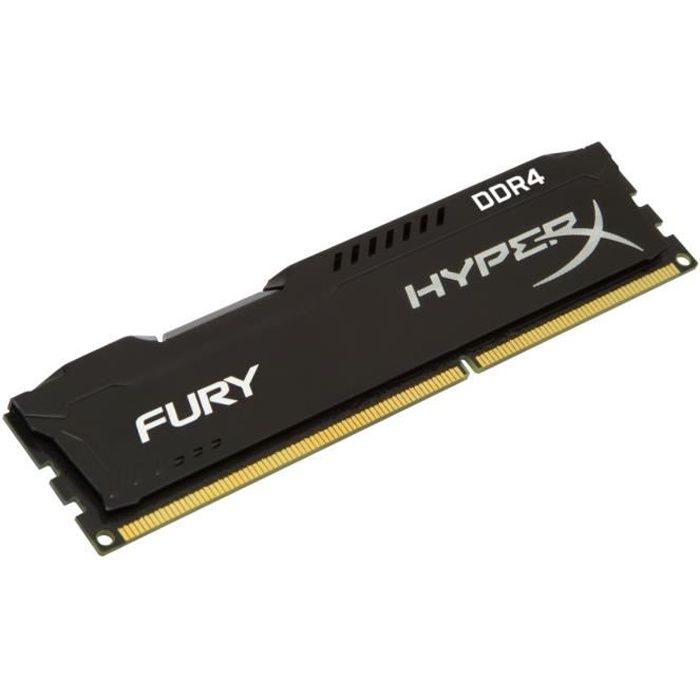 HyperX Mémoire PC FURY Black 8Go 2400MHz DDR4 CL15 DIMM HX424C15FB2/8