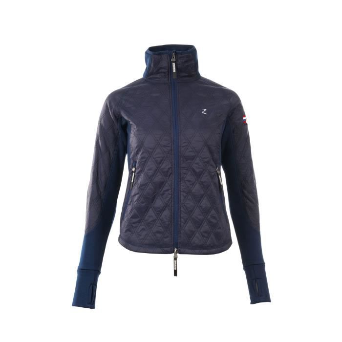 HORZE Veste matelassée légère femme pour l'équitation ZŒ - Bleu foncé