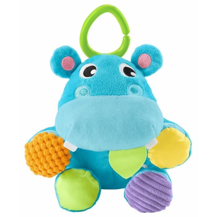 FISHER-PRICE - Mon Hippo 2-en-1 - Peluche Transformable en Balle - Dès la naissance