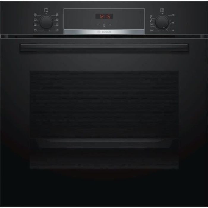 BOSCH HBA553BA0 - Four électrique encastrable - Air pulsé 3D+ - 71L - Nettoyage Ecoclean - A - Noir