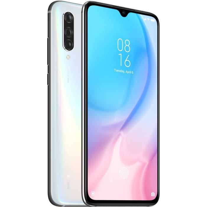 XIAOMI Mi 9 Lite Blanc 64 Go + Mi Band 3 offert
