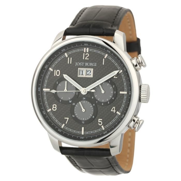 JOST BURGI Montre Automatique Bracelet Cuir Montesquieu Homme