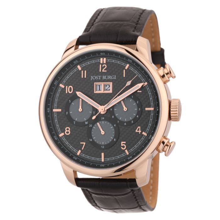 JOST BURGI Montre Automatique Bracelet Cuir Montesquieu Homme