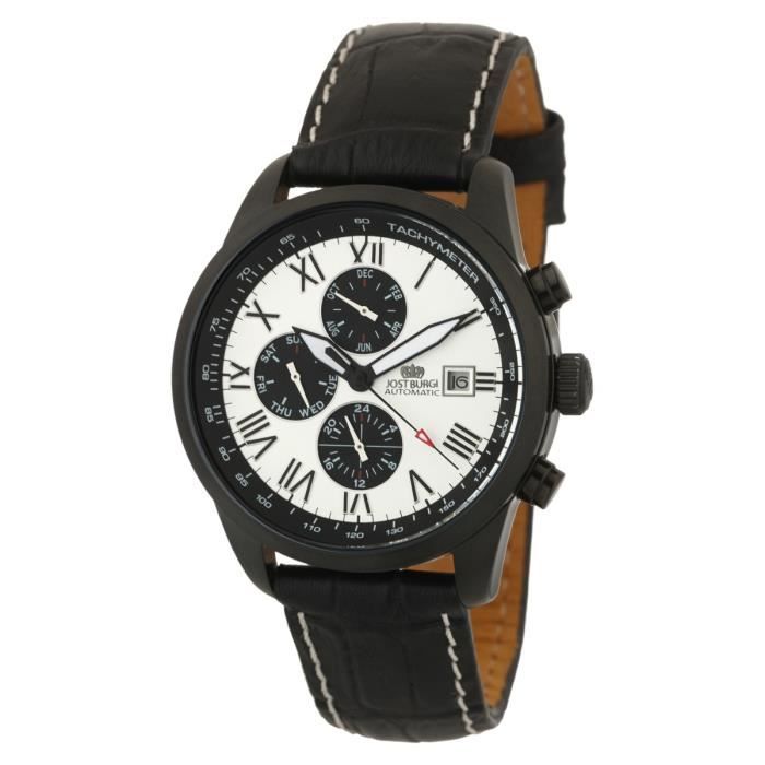 JOST BURGI Montre Automatique Bracelet Cuir Legende Homme