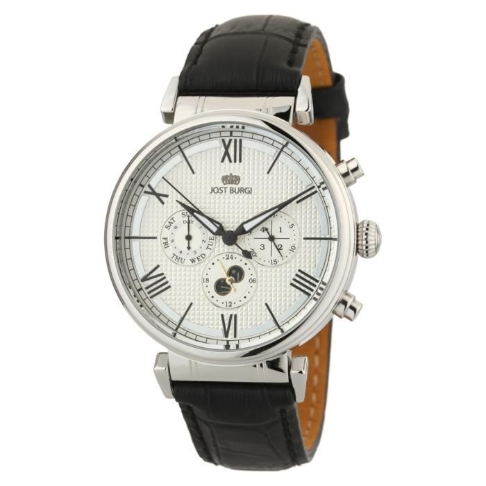 JOST BURGI Montre Automatique Bracelet Cuir Ondura 1950 Homme