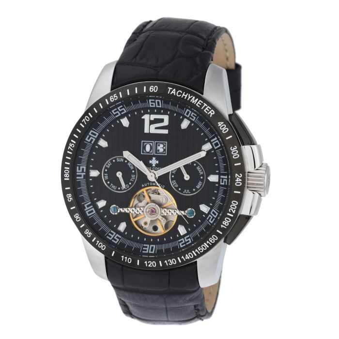 LOUIS COTTIER Montre Everest Bracelet Cuir Homme