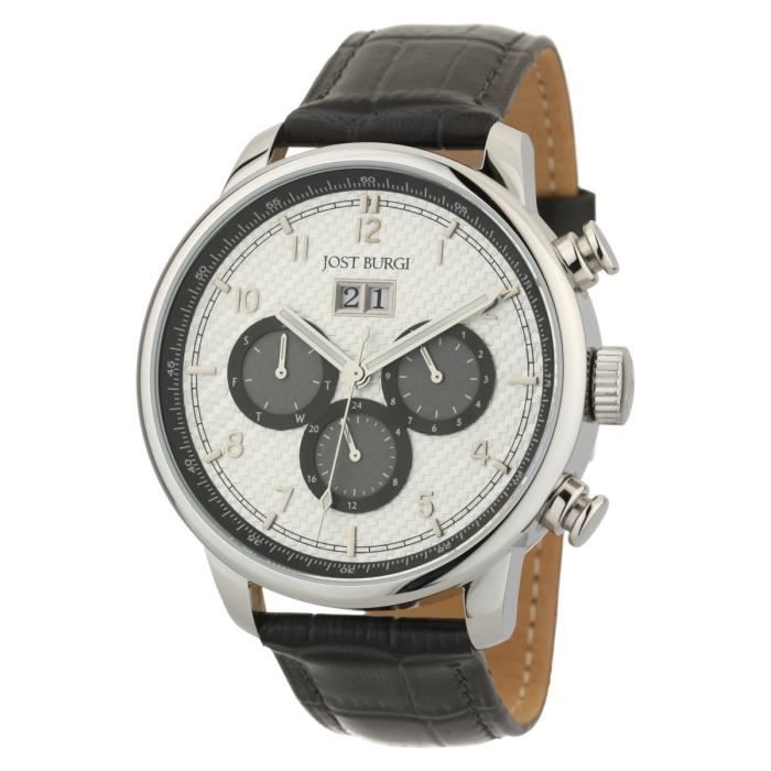 JOST BURGI Montre Automatique Bracelet Cuir Montesquieu Homme