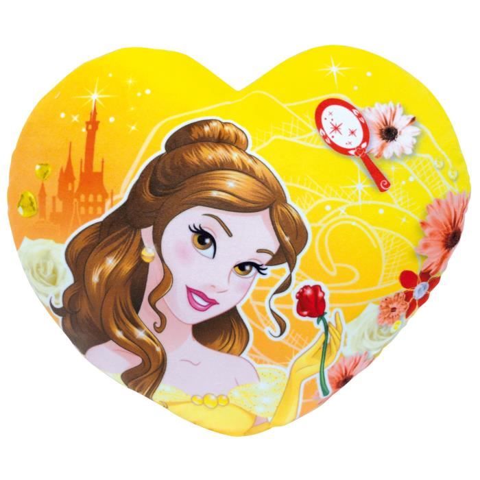 DISNEY PRINCESSES Coussin en CŒur, Belle