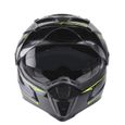 NOX N311 Bolt Casque Cross Intégral Noir et Jaune + Cagoule