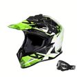 NOX Cosmos Casque Cross Déco Vert + Masque
