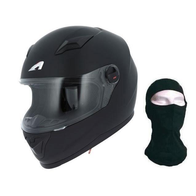 ASTONE Casque Intégral GT2 + cagoule - Noir mat