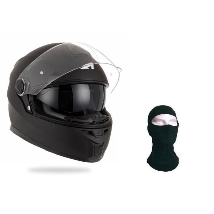 ASTONE Casque Intégral GT800 Evo + cagoule - Noir mat