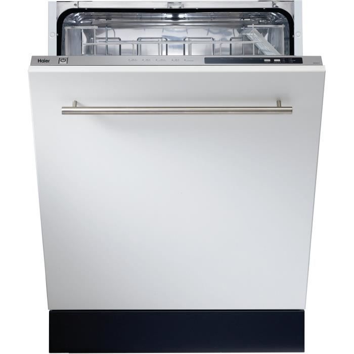 HAIER DW12-D2147FBIS - Lave-Vaisselle Full encastrable - 12 couverts - 47 db - A++ - Larg 56,9 cm