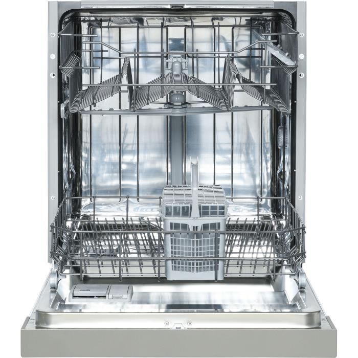 HAIER DW12-T1347BIS - Lave-Vaisselle encastrable - 12 couverts - 47dB - A++ - Silver - Larg 59,6 cm