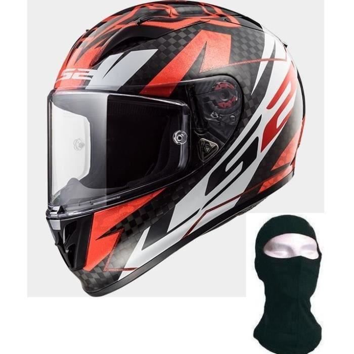 LS2 Casque intégral Arrow C Replica Loris Baz + Cagoule - Noir et rouge