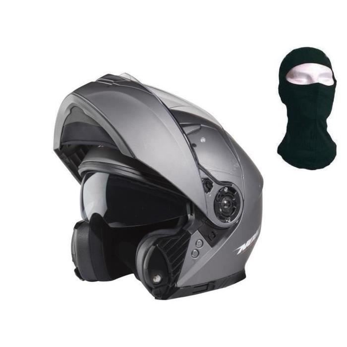 NOX N965 Titanium Casque Modulable + Cagoule