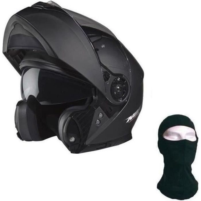 NOX N965 Casque Modulable Noir Mat + Cagoule