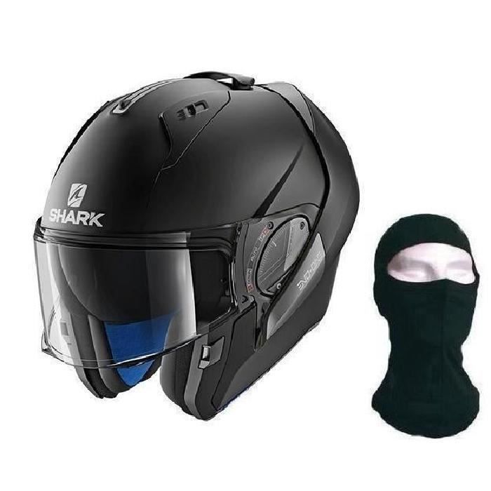 SHARK Casque modulable Evo One 2 - Avec Cagoule - Noir mat