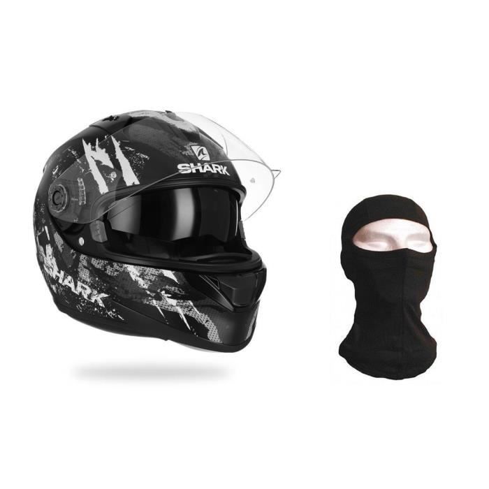 SHARK Casque Ridill Treezy - Avec Cagoule - Déco Gris